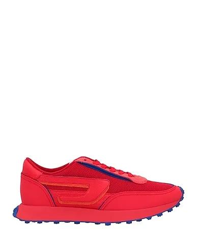 Red Leather Sneakers