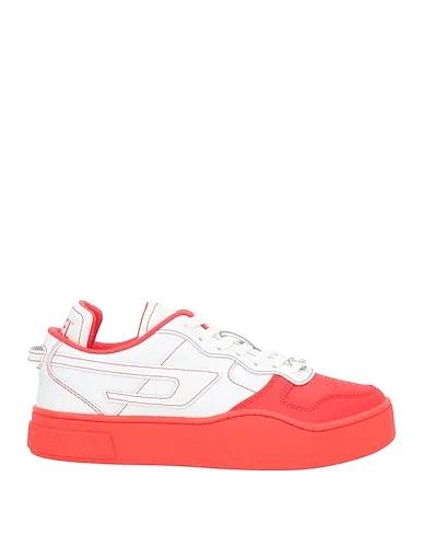 Red Leather Sneakers