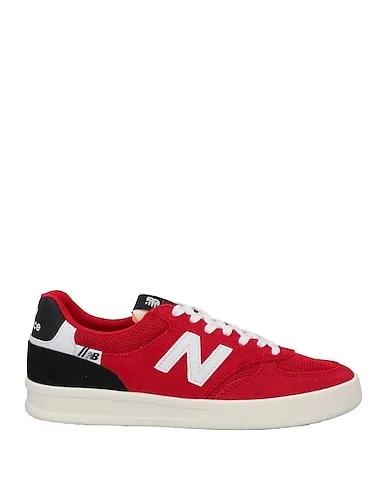 Red Leather Sneakers
