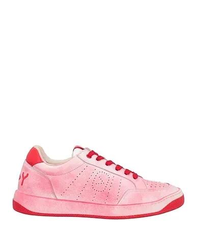 Red Leather Sneakers