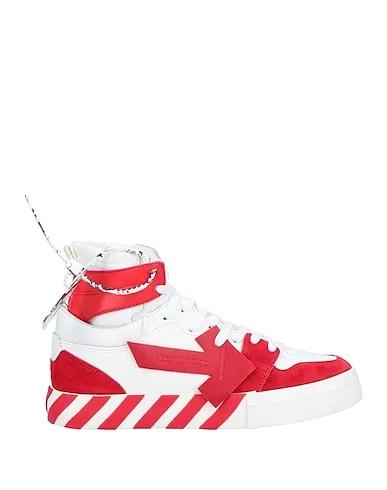 Red Leather Sneakers