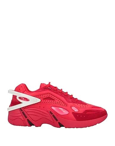 Red Leather Sneakers