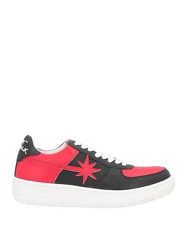 Red Leather Sneakers