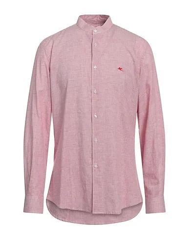 Red Plain weave Checked shirt