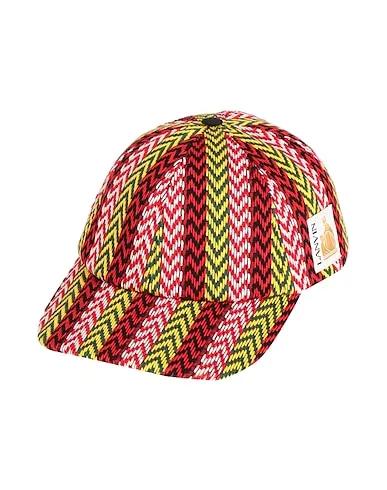 Red Plain weave Hat