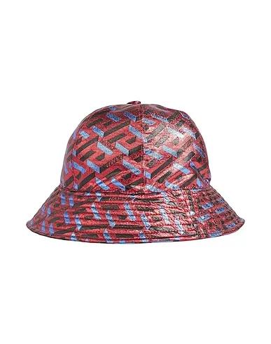 Red Plain weave Hat