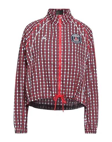 Red Plain weave Jacket