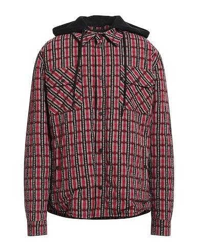 Red Plain weave Jacket