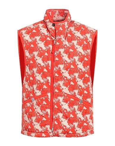 Red Plain weave Jacket