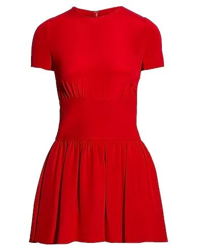 Red Plain weave Jumpsuit/one piece