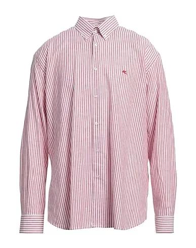 Red Plain weave Linen shirt