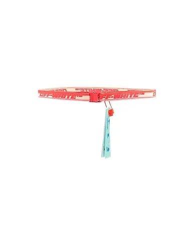 Red Plain weave Regular belt