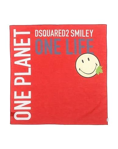 Red Plain weave Scarves and foulards