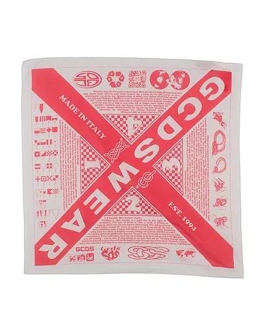 Red Plain weave Scarves and foulards