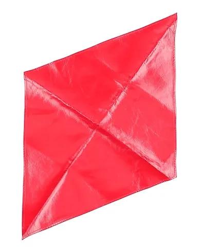 Red Plain weave Scarves and foulards