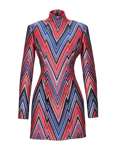 Red Plain weave Short dress