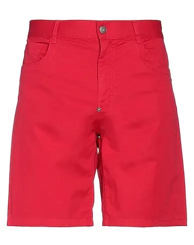 Red Plain weave Shorts & Bermuda