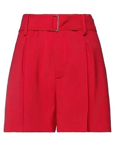 Red Plain weave Shorts & Bermuda