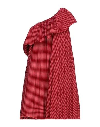 Red Poplin Short dress