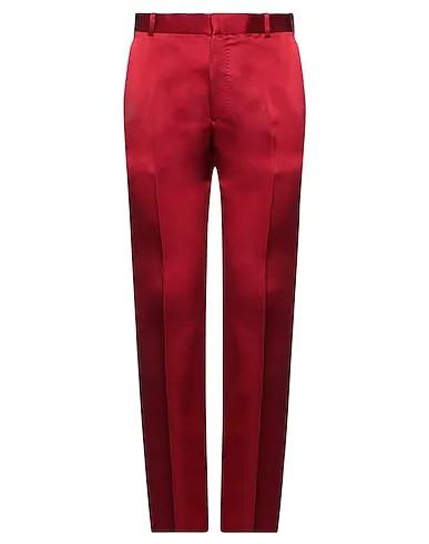Red Satin Casual pants
