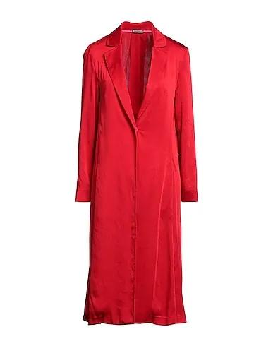 Red Satin Full-length jacket