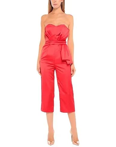 Red Satin Jumpsuit/one piece