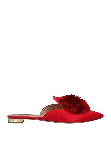 Red Satin Mules and clogs