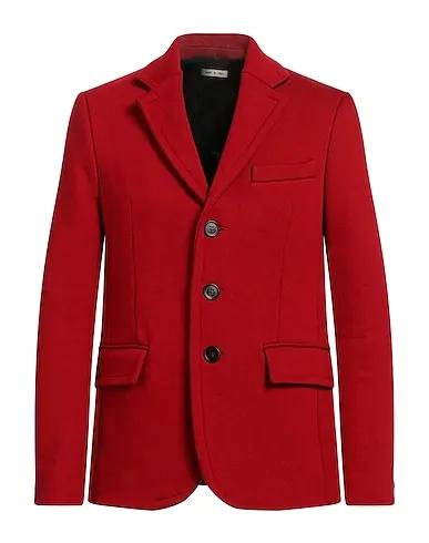 Red Sweatshirt Blazer