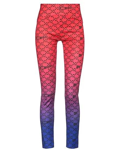 Red Synthetic fabric Leggings