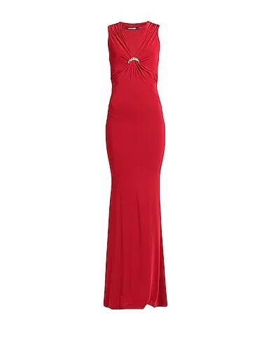 Red Synthetic fabric Long dress