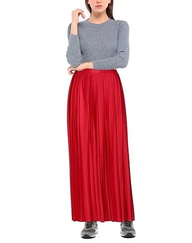 Red Synthetic fabric Maxi Skirts