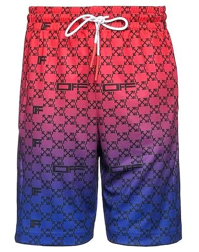 Red Synthetic fabric Shorts & Bermuda