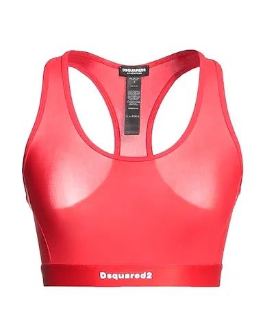 Red Synthetic fabric Top