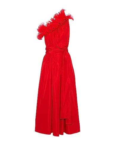 Red Taffeta Midi dress