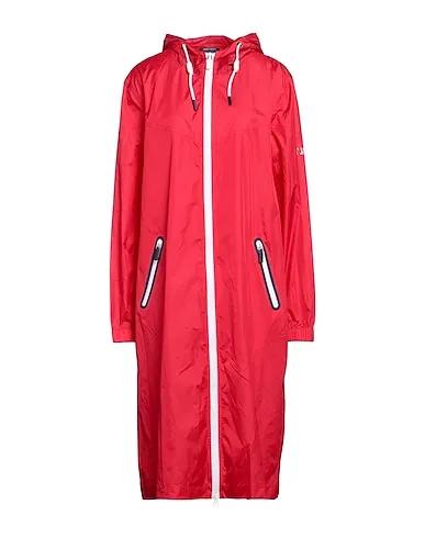 Red Techno fabric Full-length jacket