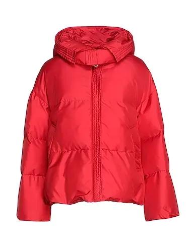 Red Techno fabric Shell  jacket