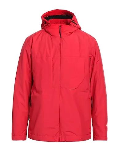 Red Techno fabric Shell  jacket