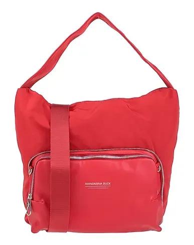 Red Techno fabric Shoulder bag