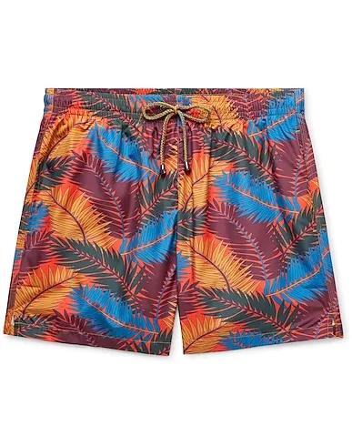 Red Techno fabric Swim shorts