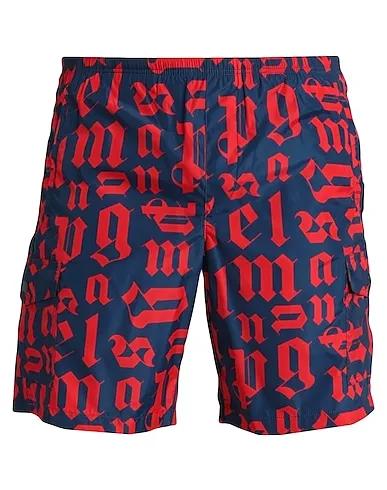 Red Techno fabric Swim shorts