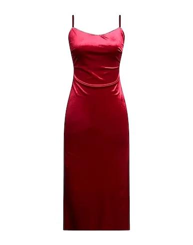 Red Velvet Midi dress