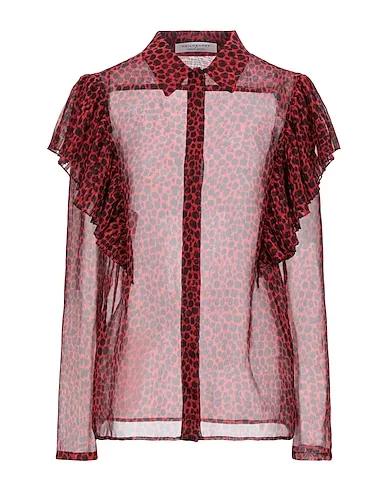 Red Voile Patterned shirts & blouses
