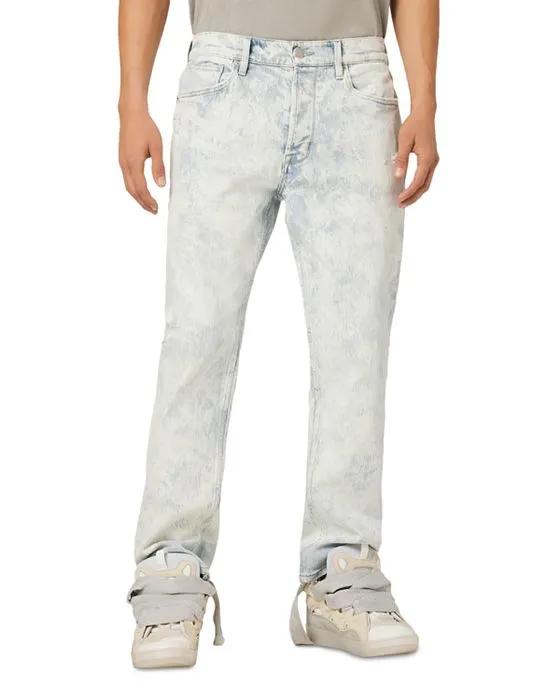 Reese Straight Leg Jeans in White Acid