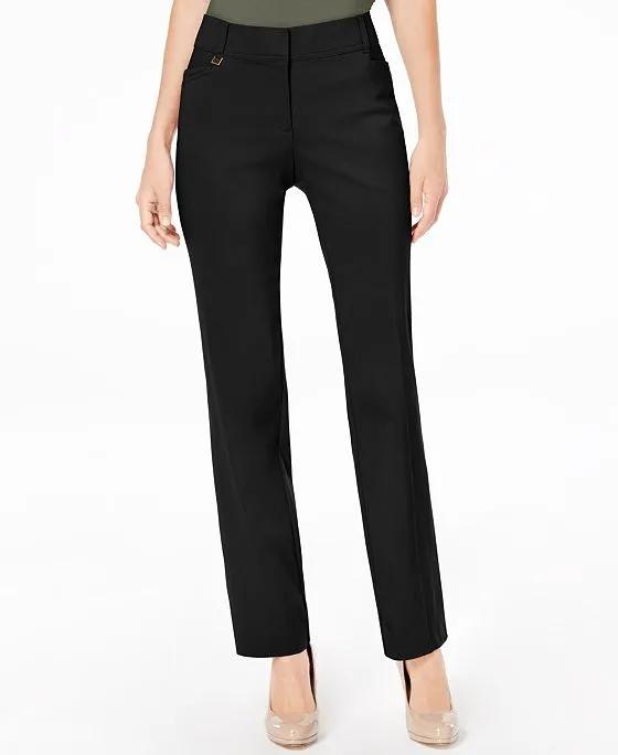 Regular and Short Length Curvy-Fit Straight-Leg Pants, Created for Macy's