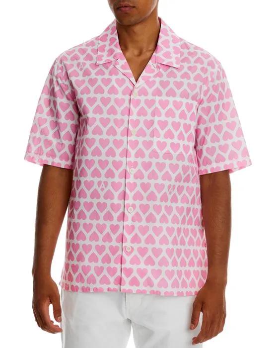 Regular Fit Camp Collar Short Sleeve Shirt