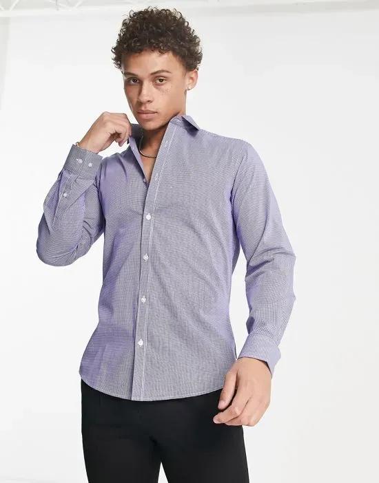 regular fit shirt in blue stripe