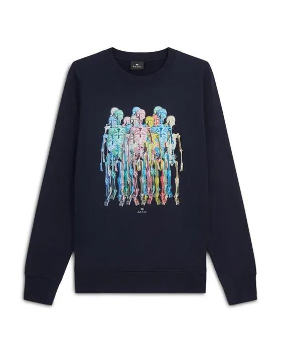 Regular Fit Skeletons Sweatshirt 