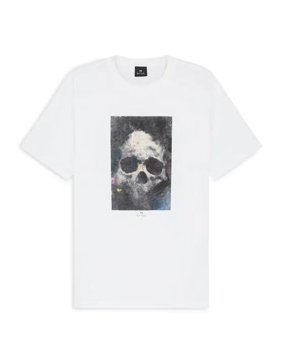 Regular Fit Skull Graphic Tee 