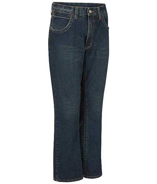 Relaxed Fit Bootcut Jeans with Stretch