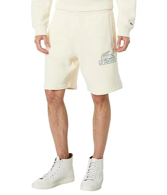 Relaxed Fit Shorts with Adjustable Waist